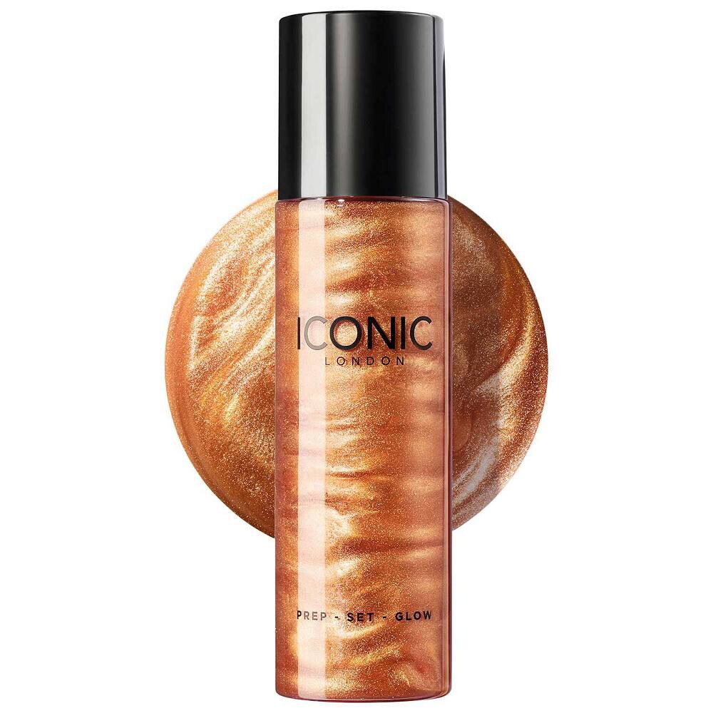 

Iconic London Prep-Set-Glow Увлажняющий сияющий закрепляющий спрей, цвет Glow