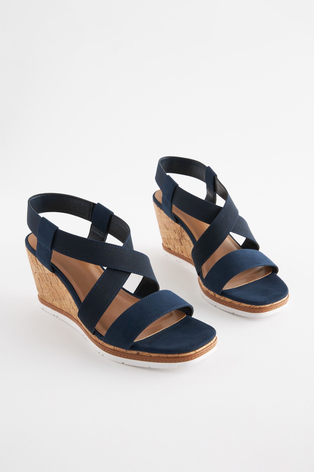

Туфли на танкетке с эластичными ремешками Forever Comfort Next, синий