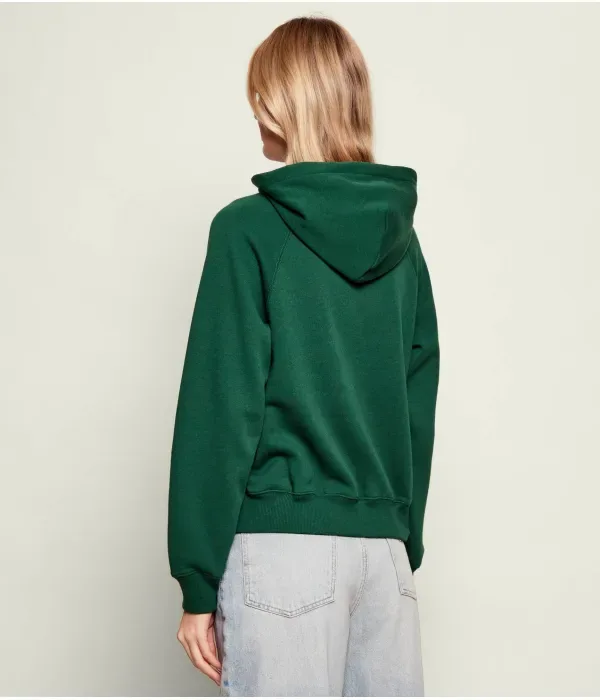 Толстовка loose fit Polo Ralph Lauren, бутылочно-зеленый — фото 3