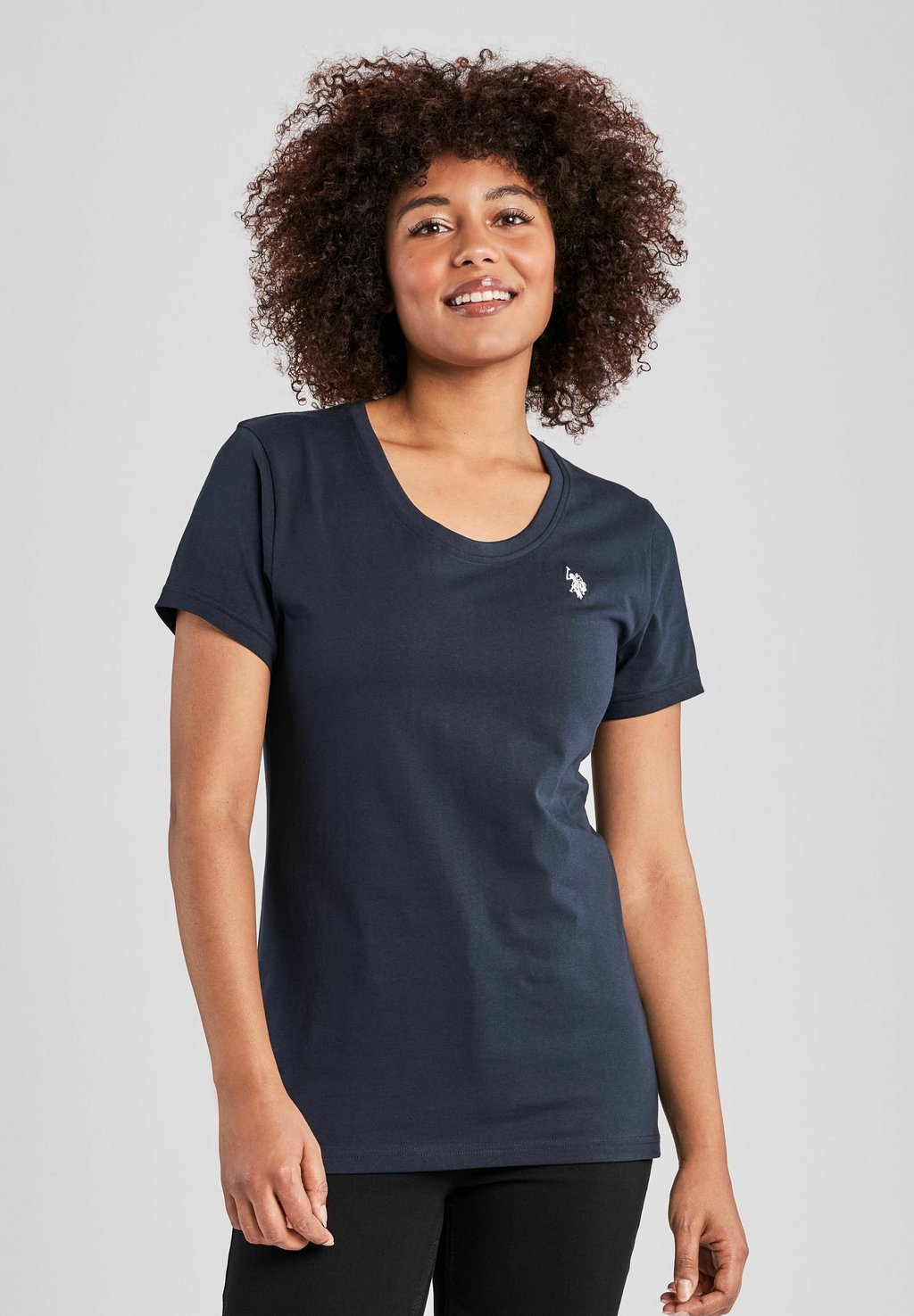 Футболка U.S. Polo Assn. Amy, темно-синий — фото 4