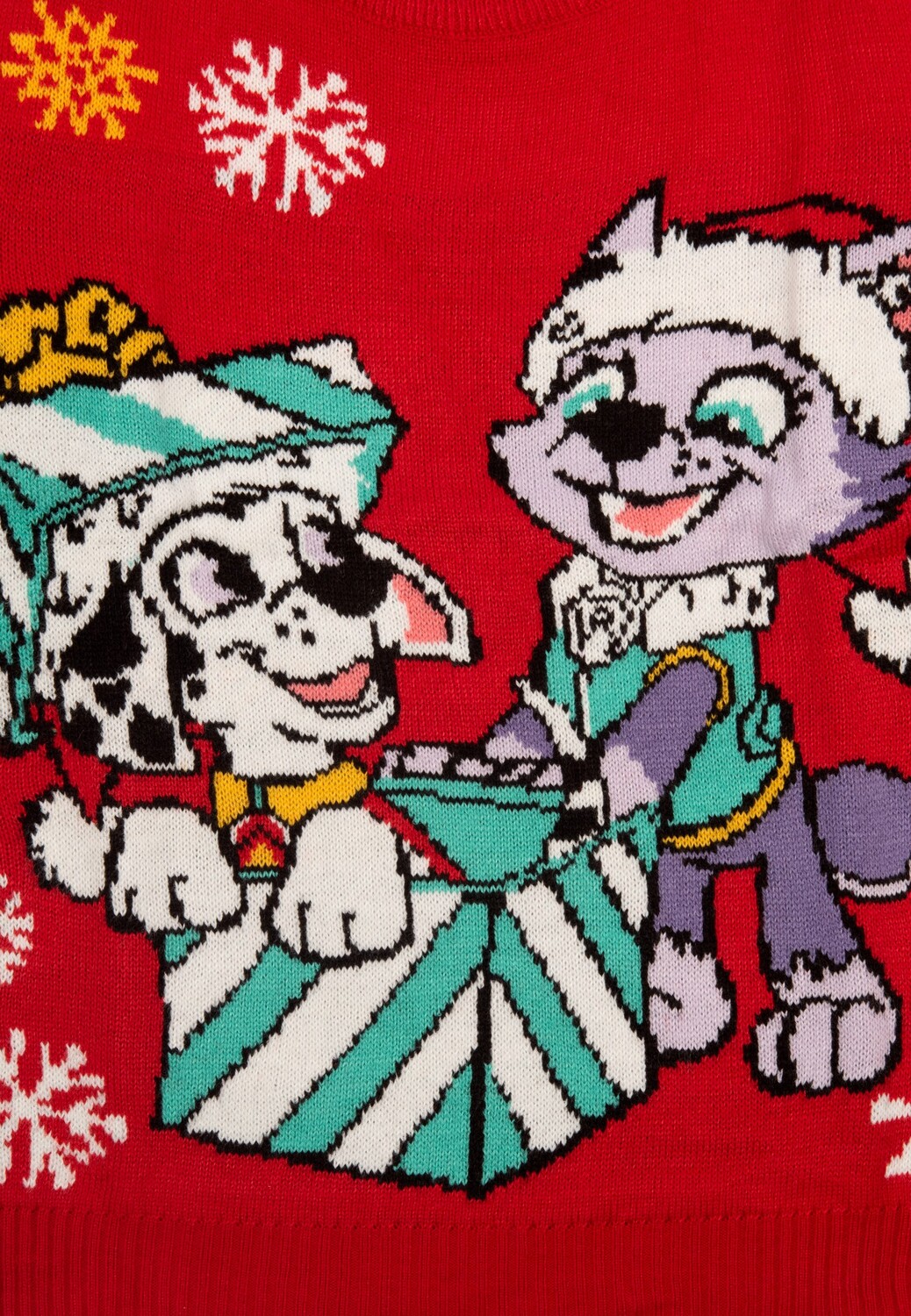 Пуловер United Labels Paw Patrol Winter Marshall und Everest, красный — фото 3
