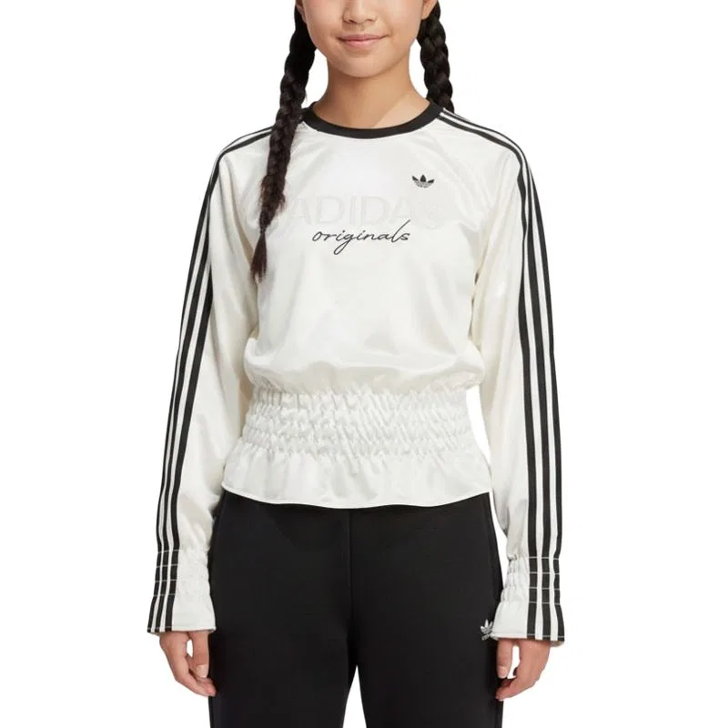 Детская футболка с круглым вырезом Adidas Originals, White