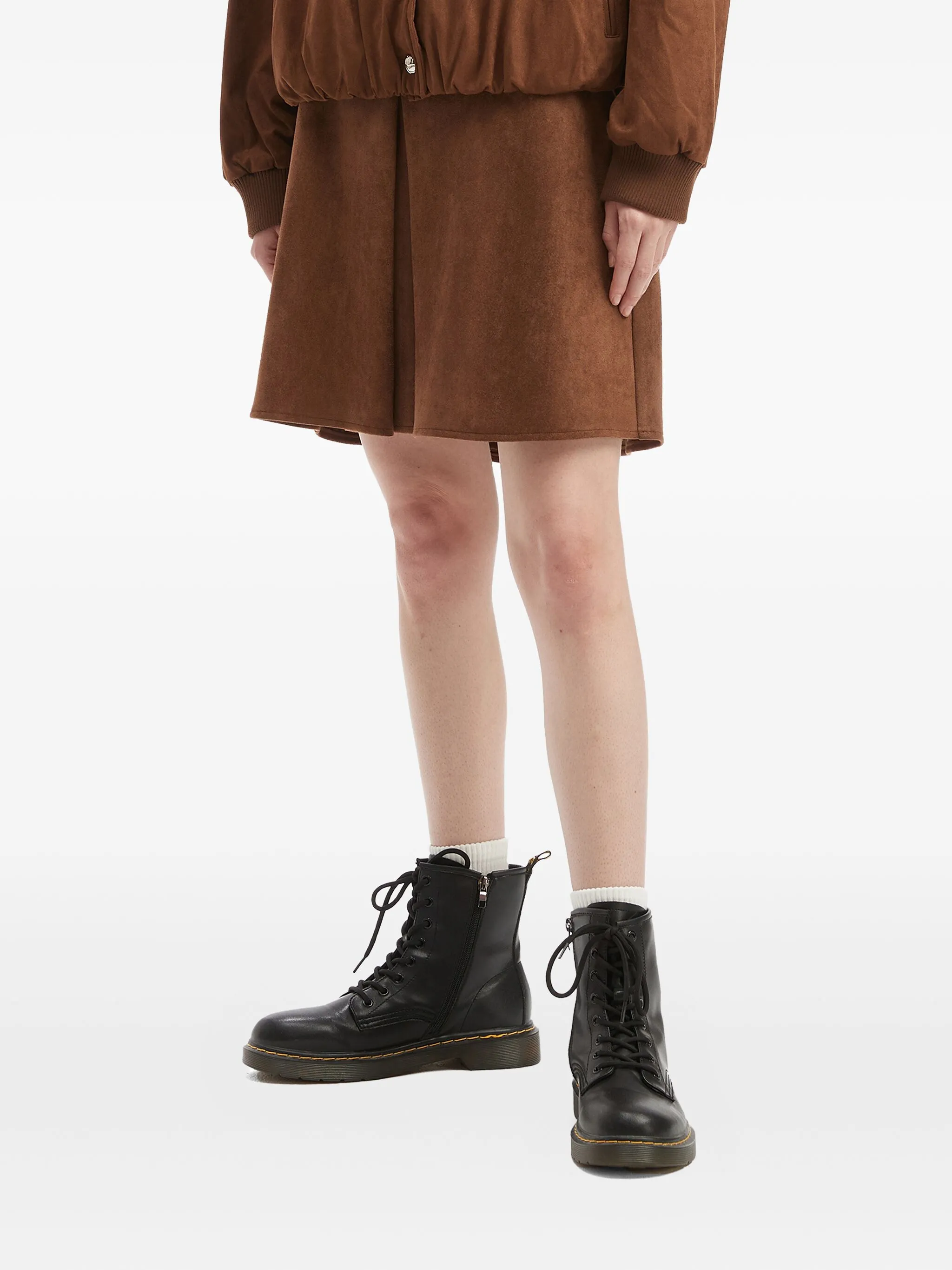 

Плиссированная мини-юбка Tout A Coup, коричневый