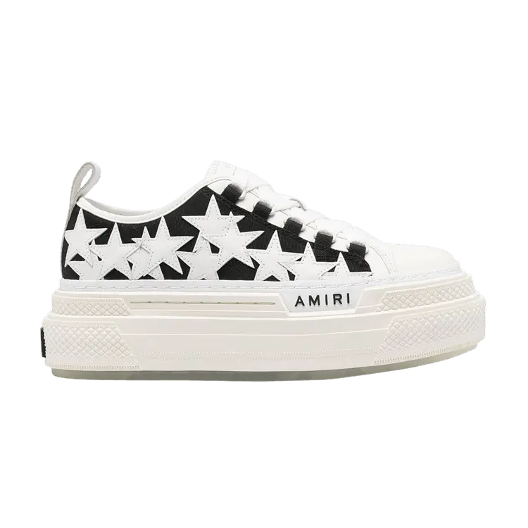 

Кроссовки Amiri Wmns Stars Platform Court Low Black White, черный