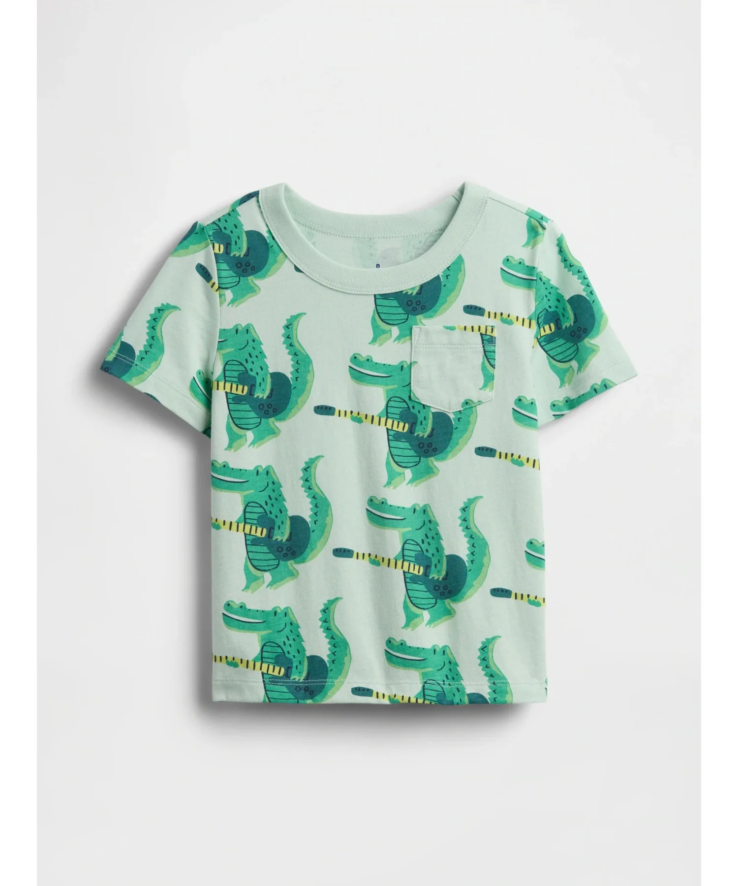 Детская футболка с карманом из экологичного хлопка Gap Favorite Pocket зеленый