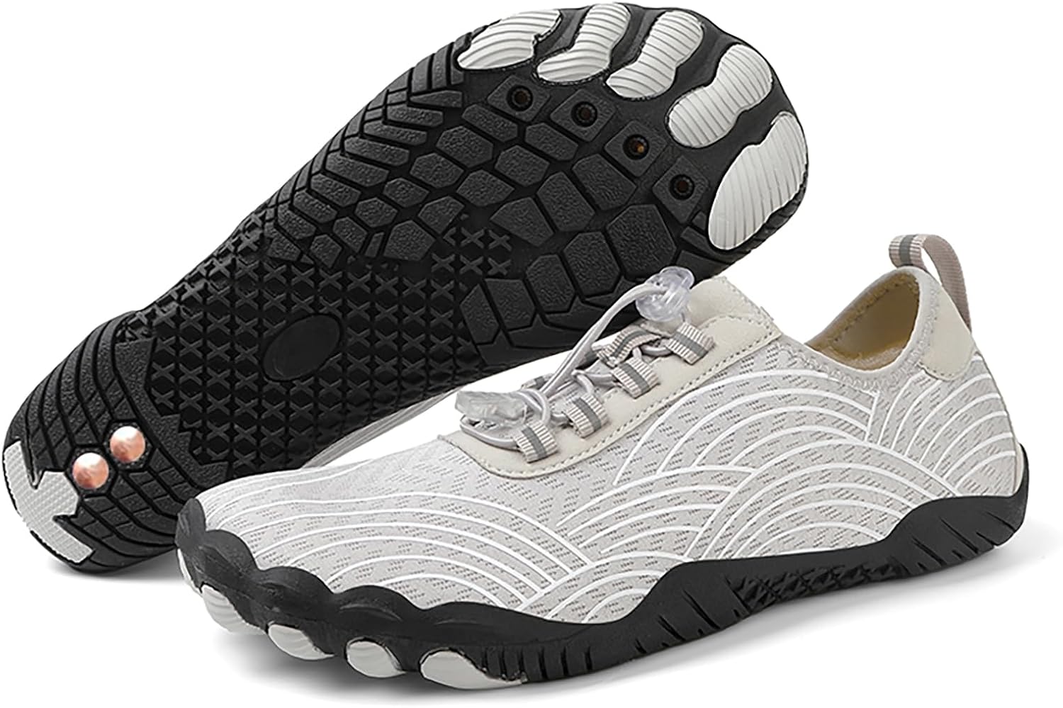 

Заземляющие кроссовки с медью для женщин и мужчин, походная обувь для заземления, кроссовки с широкой передней частью, высокой эластичностью и противоскользящей подошвой Generic, H01-e