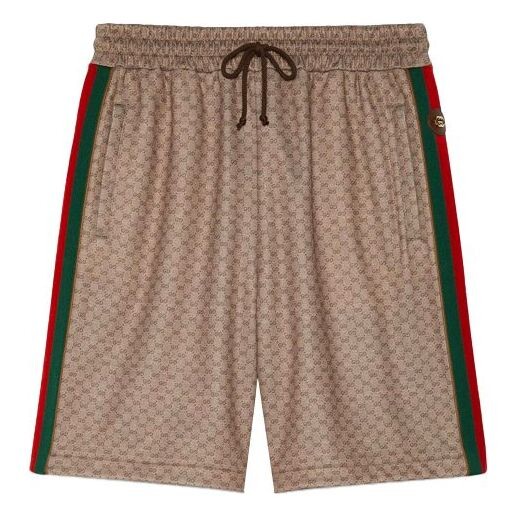 

Шорты men's fw21 webbing knit brown shorts Gucci, коричневый