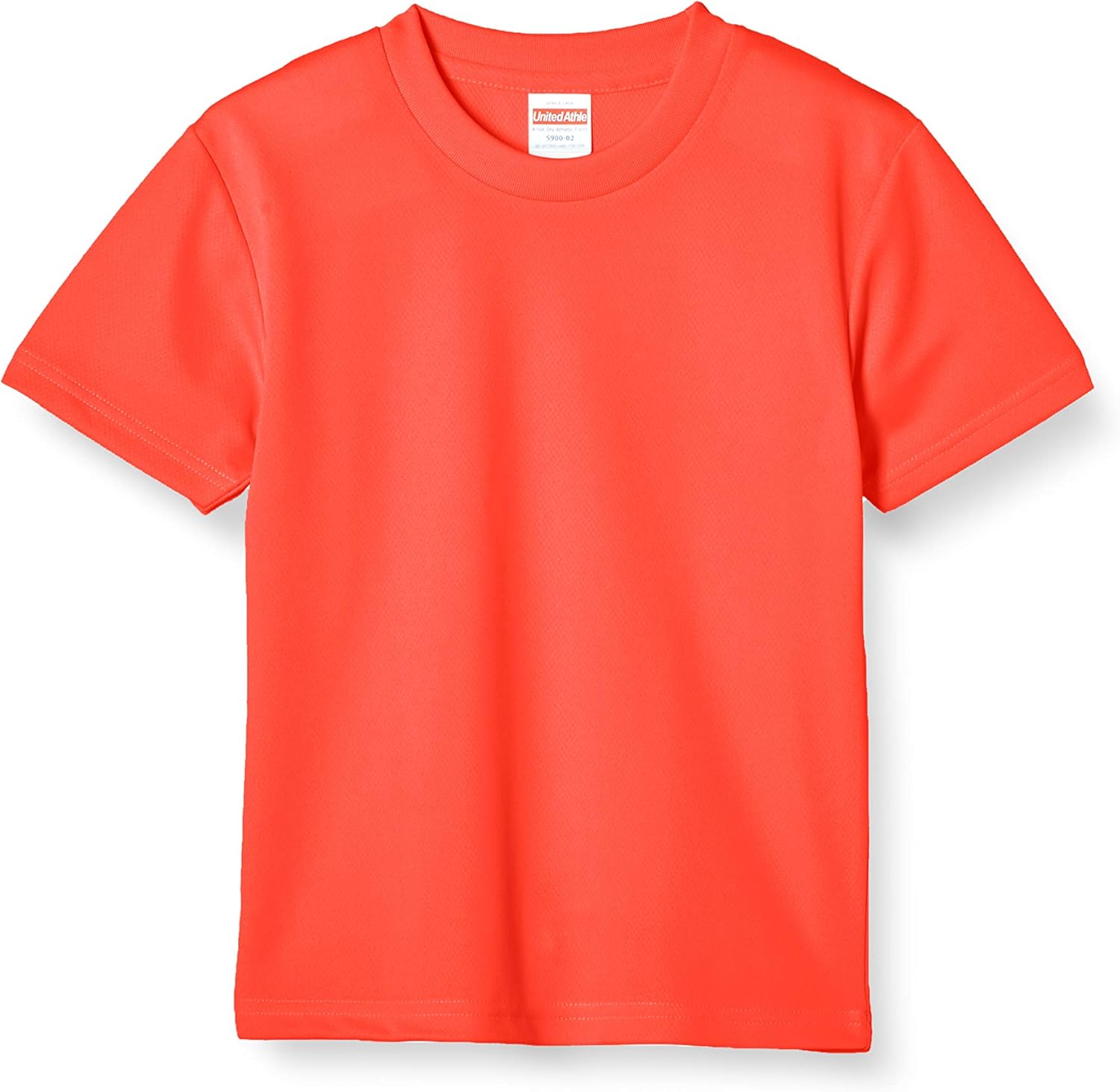 

Детская повседневная футболка с коротким рукавом United Athle 4.1 Oz Dry (590002c-112), неоново-оранжевый