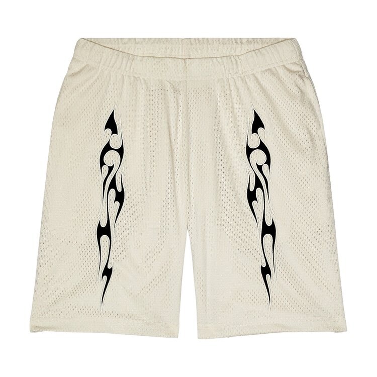 

Шорты Pleasures Flame Mesh Shorts, белый