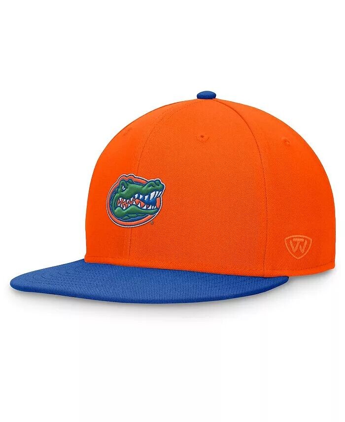 

Мужская двухцветная приталенная шляпа оранжевого/Royal Florida Gators Rally Top Of The World, мультиколор