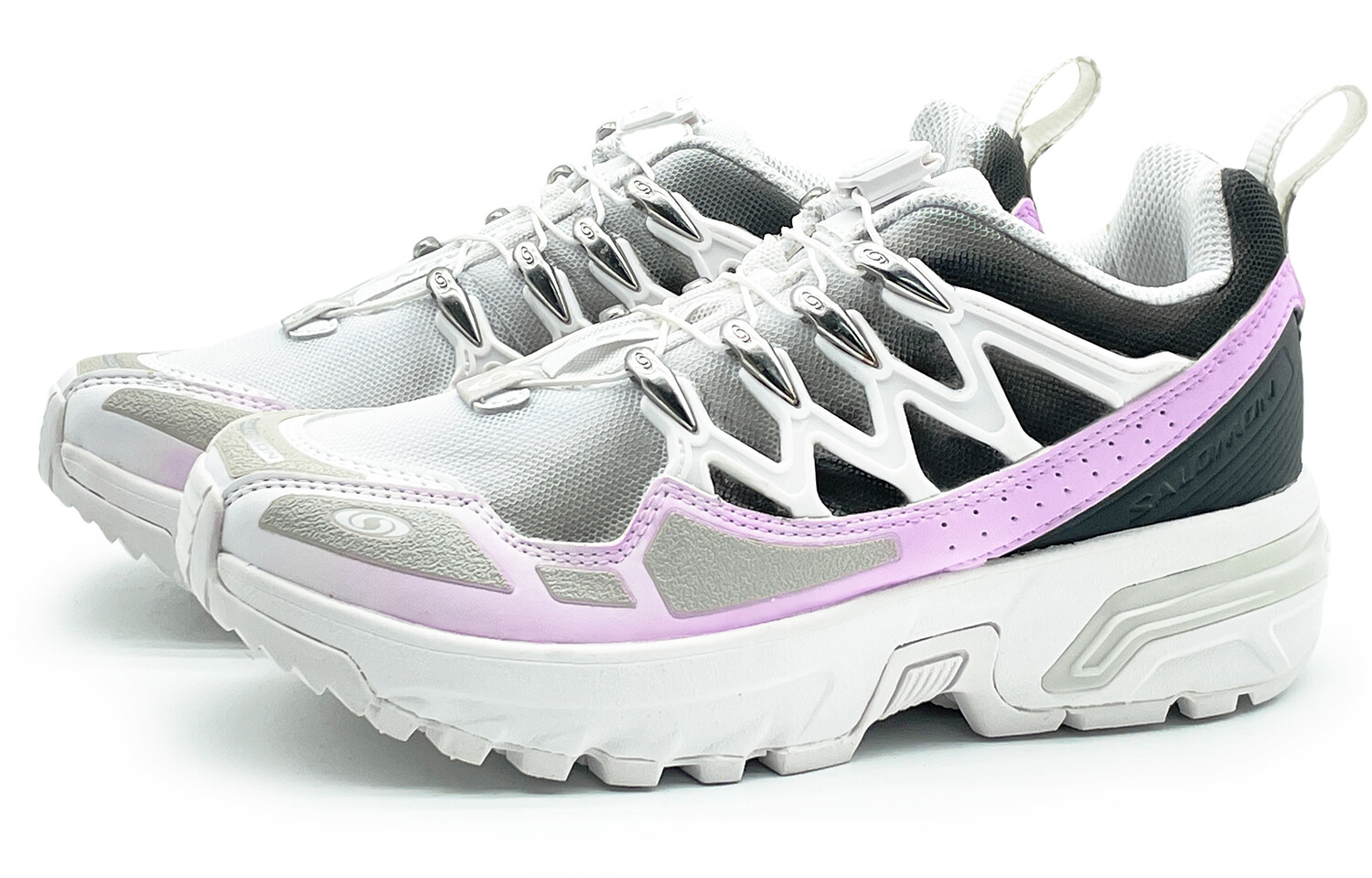 Кроссовки ACS + Lifestyle Shoes Unisex Low-Top Black/White/Purple Salomon — фото 4