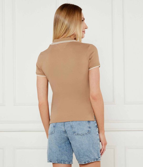 Рубашка поло Slim fit Tommy Hilfiger, желтый — фото 3
