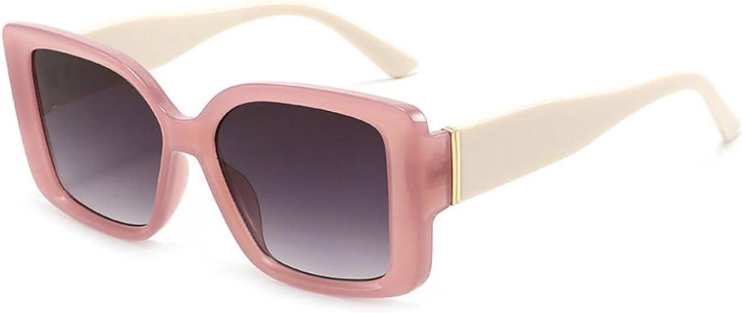 

Willochra Модные большие квадратные женские солнцезащитные очки желейного цвета в стиле ретро с широкими дужками, мужские градиентные очки с защитой от УФ-излучения UV400, C5