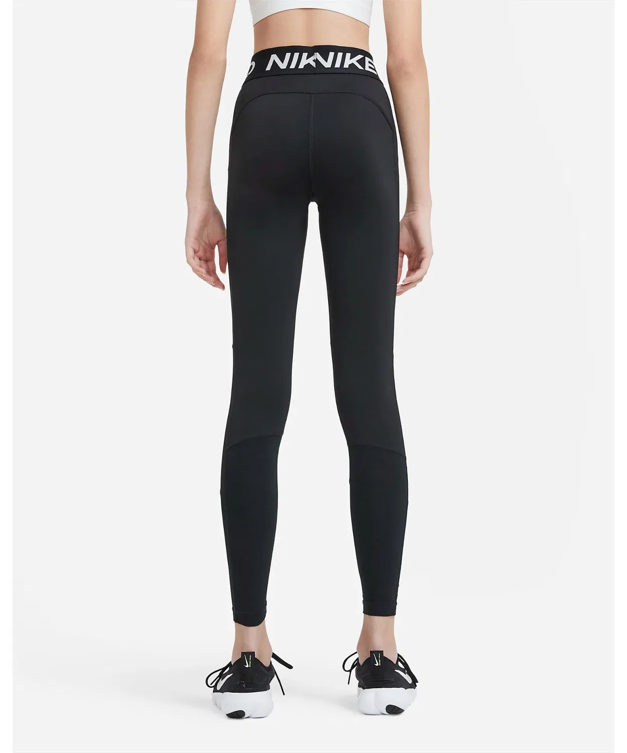 Леггинсы Nike Dri-FIT для девочек, черные — фото 4
