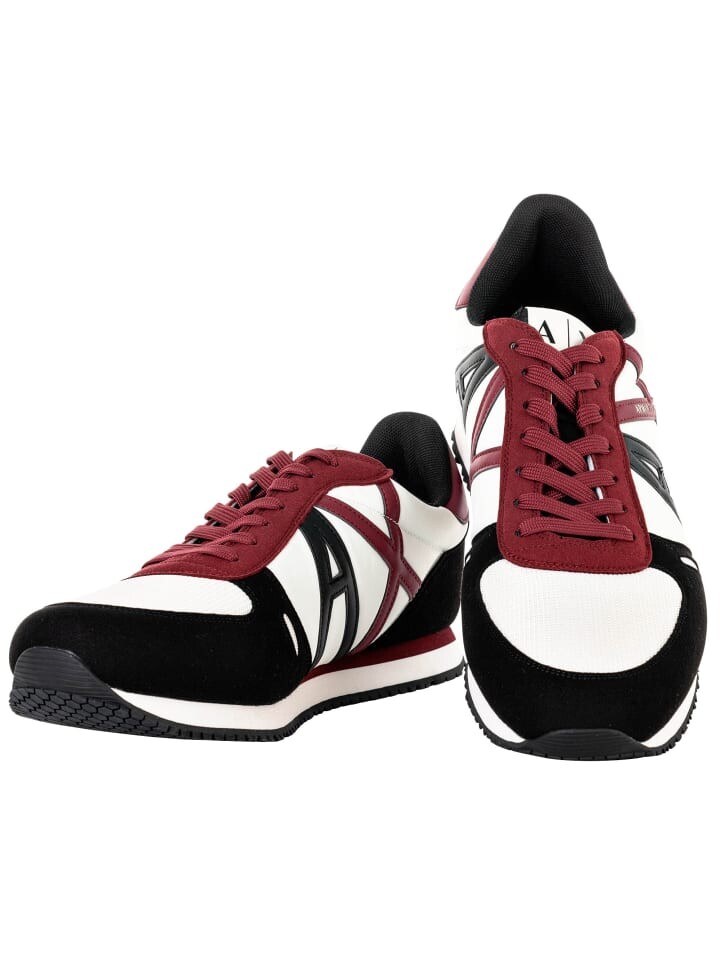

Кроссовки на шнуровке Armani Exchange Sneaker, цвет Offwhite/Wine, Белый, Кроссовки на шнуровке Armani Exchange Sneaker, цвет Offwhite/Wine