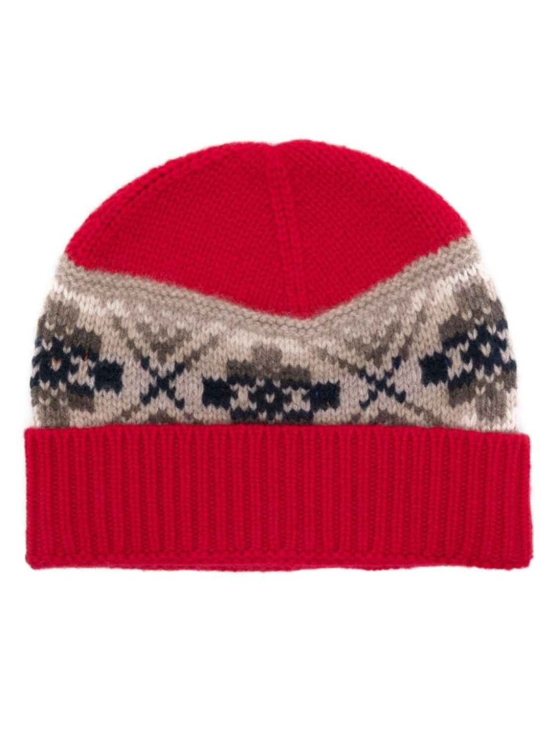 

Eric Bompard шапка бини с узором, красный