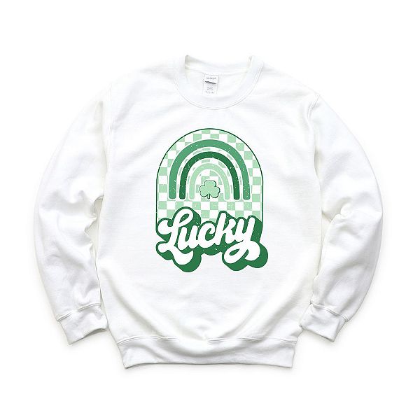 

Свитшот Lucky shamrock rainbow Simply Sage Market, White, Белый, Свитшот Lucky shamrock rainbow Simply Sage Market, White