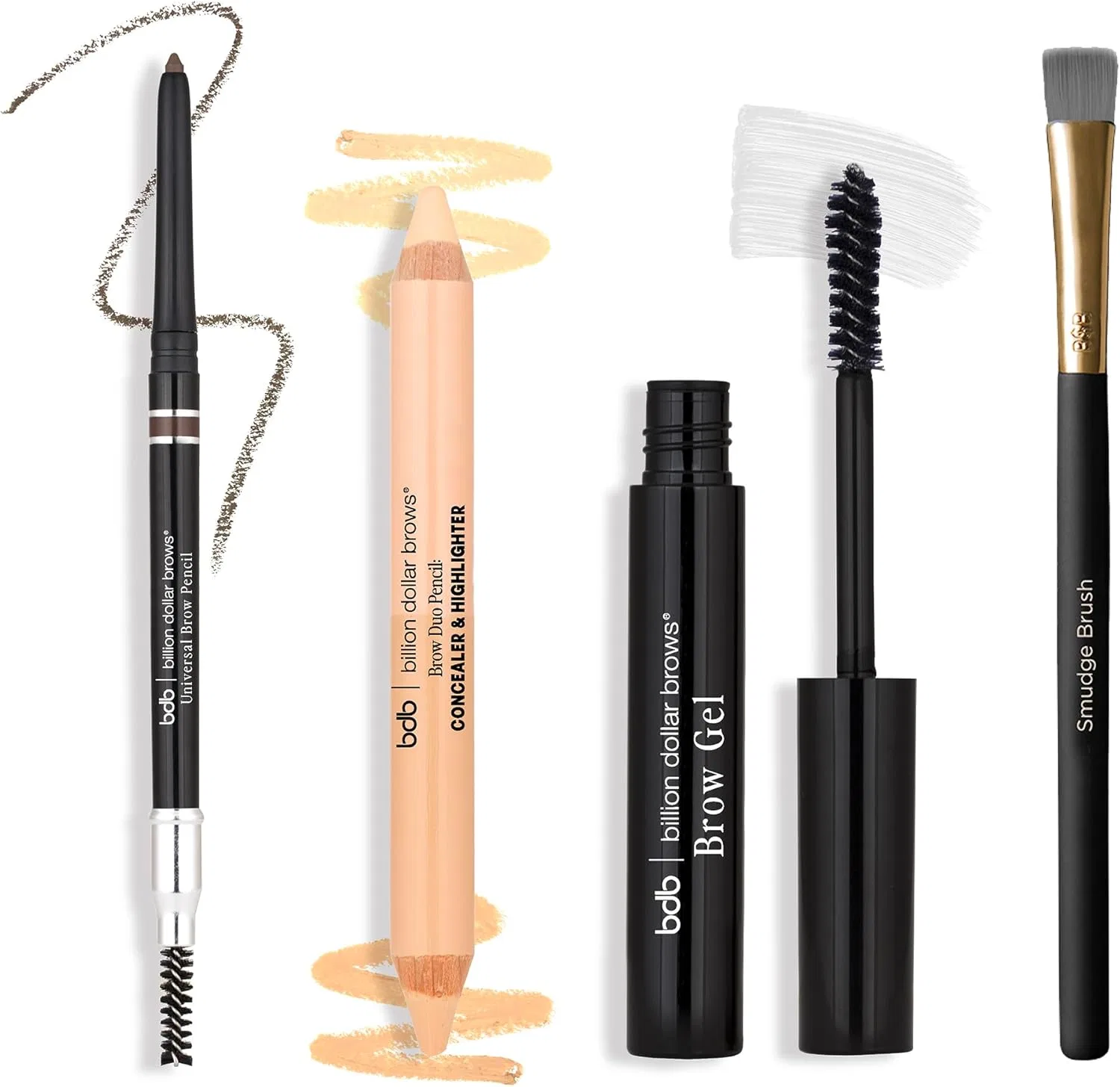 Набор для бровей Billion Dollar Brows Best Sellers Kit: карандаш, дуо-карандаш, кисть, гель Billion Dollar Blow