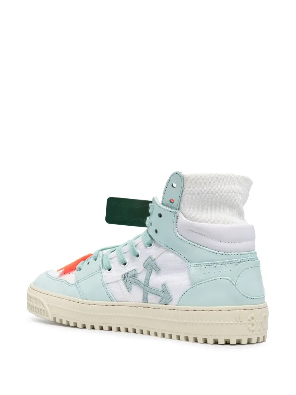 Кроссовки на шнуровке с застежкой-молнией Off-White, белый — фото 3