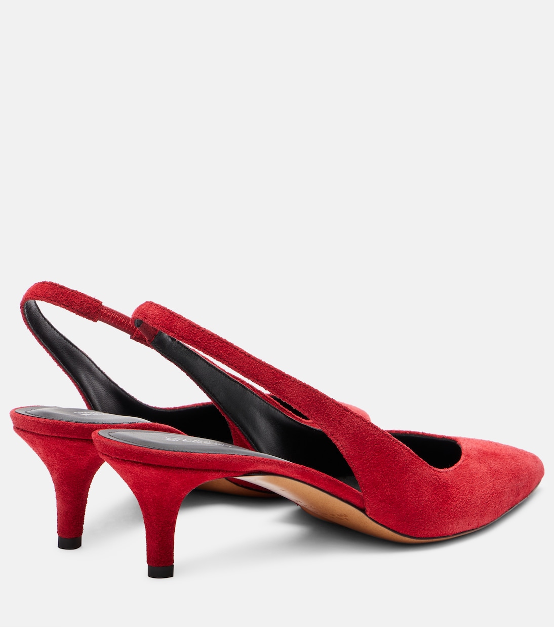 Падим замшевые босоножки на шпильке с ремешком Isabel Marant, Scarlet Red — фото 2