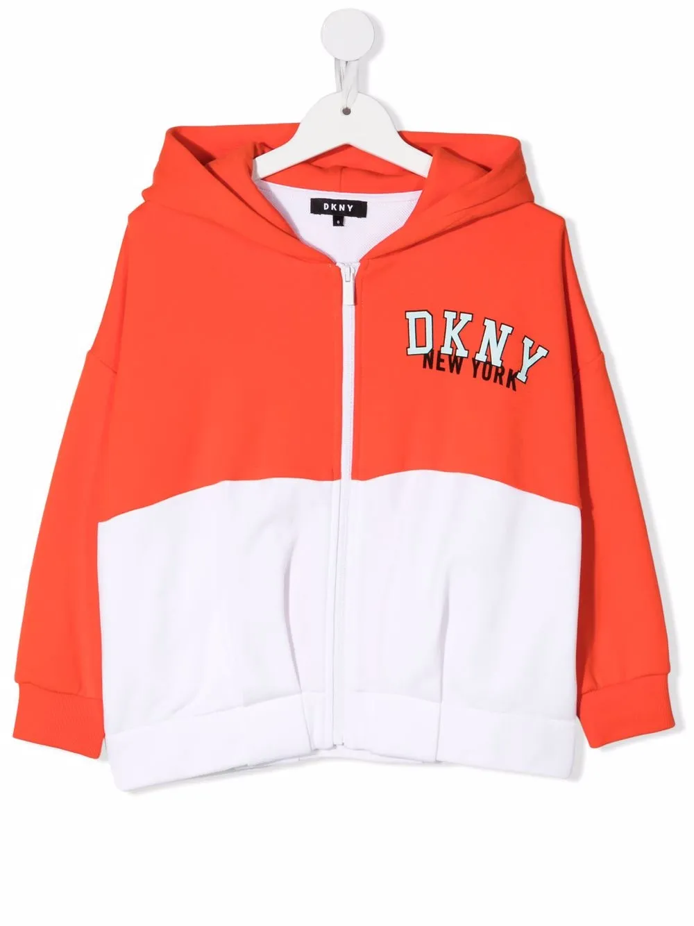 

Худи на молнии с логотипом Dkny Kids, оранжевый