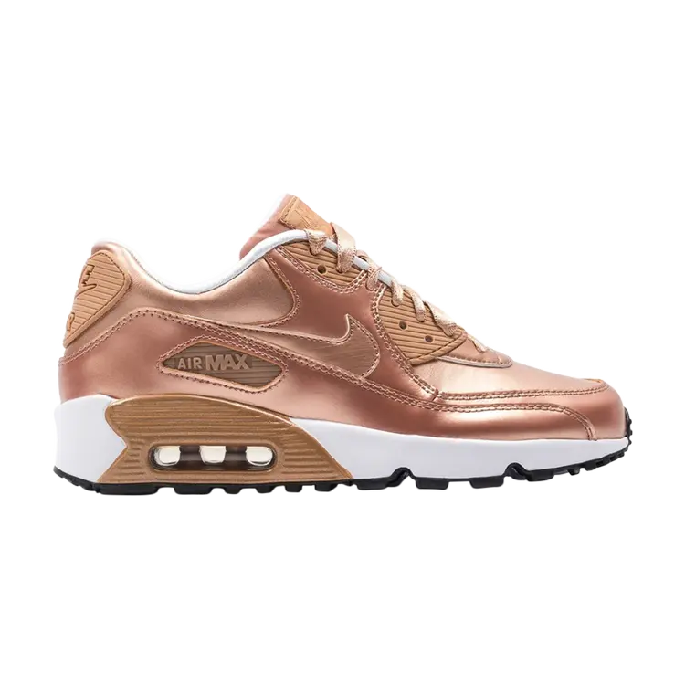 

Кроссовки Nike Air Max 90 SE GS 'Metallic Bronze', золотой