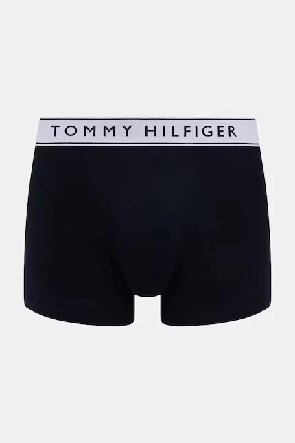 Комплект трусов Tommy Hilfiger Essential Logo Waistband, 3 предмета, черный/белый/ средне-красный/ темно-синий — фото 4