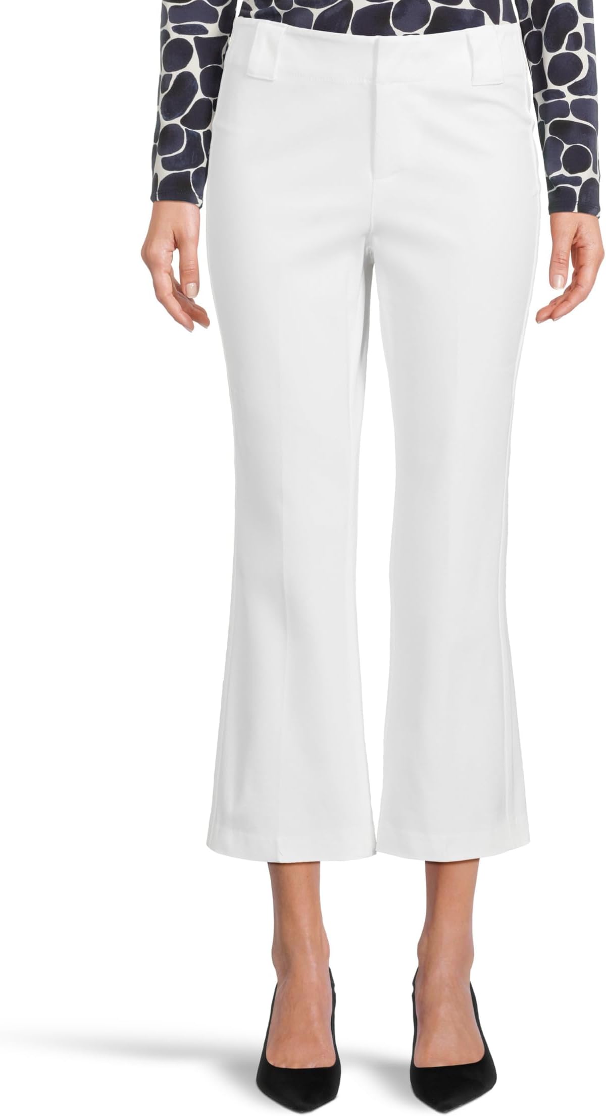 

Брюки NIC+ZOE Petite 28' Plaza Demi Boot Cotton Bi-stretch Pant, цвет Paper White