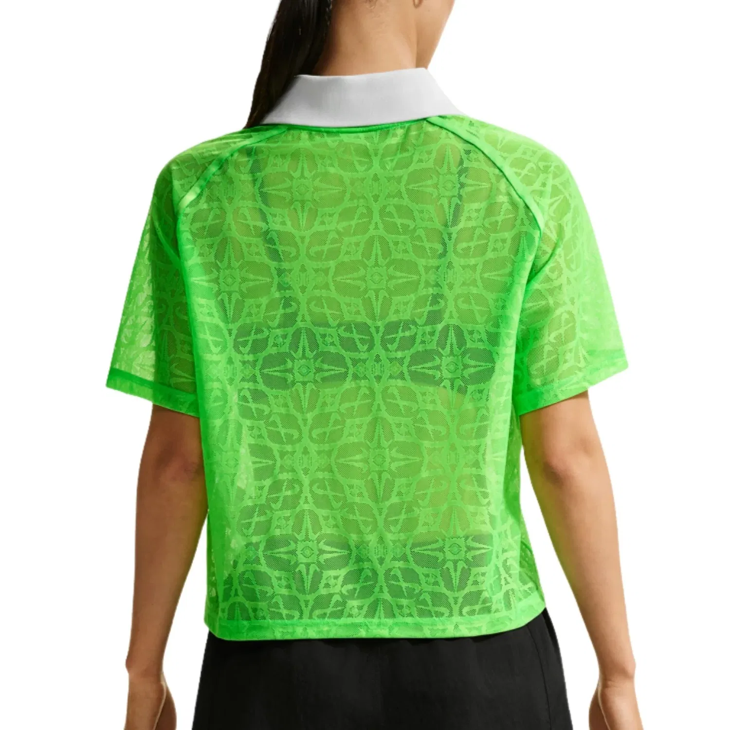 Классическая свободная футболка Nike Sportswear на шнуровке, зеленый — фото 2