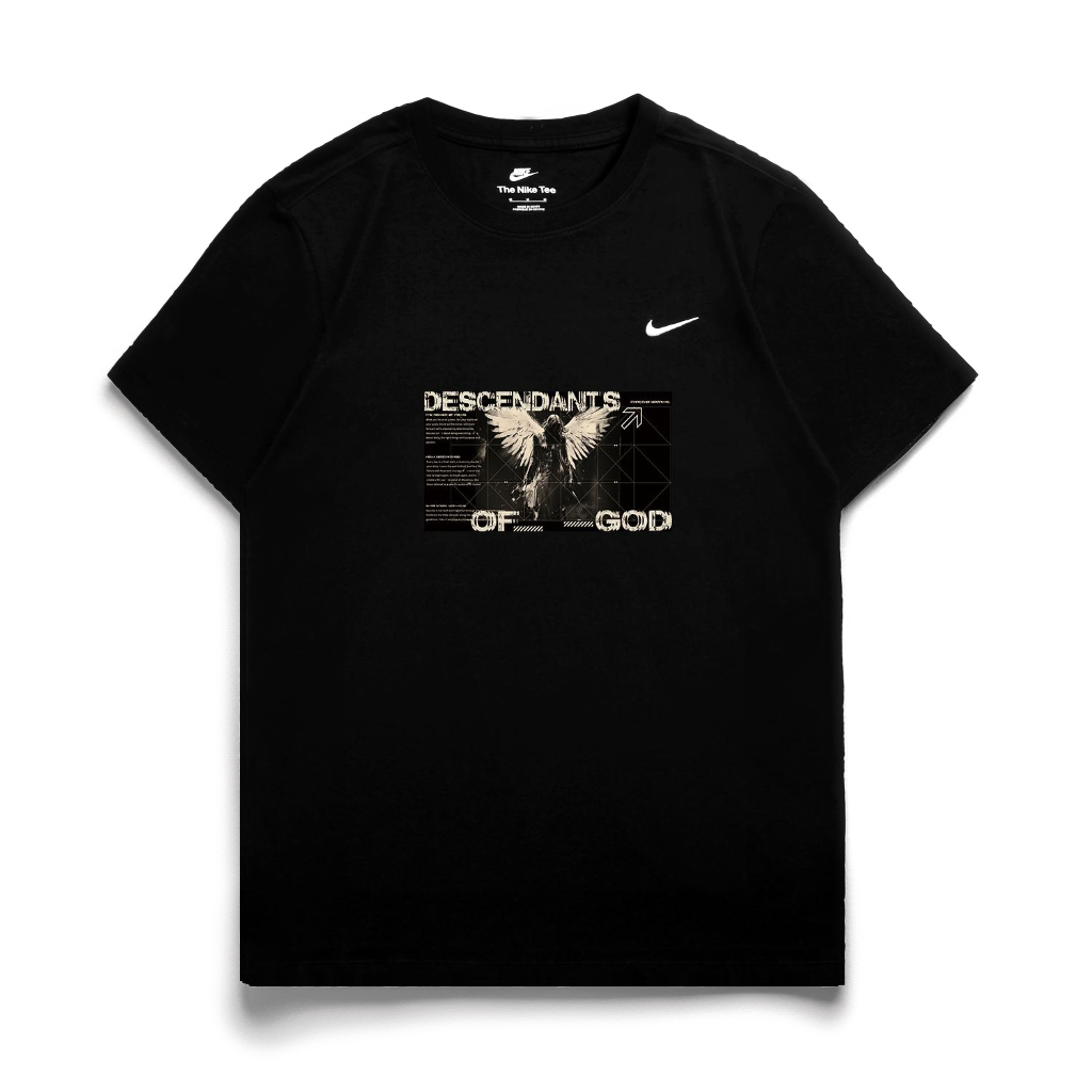 

Nike Спортивная футболка унисекс черная, Черный, Nike Спортивная футболка унисекс черная