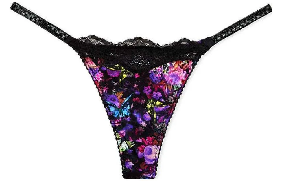 Женские стринги Victoria's Secret, Butterfly Floral Print