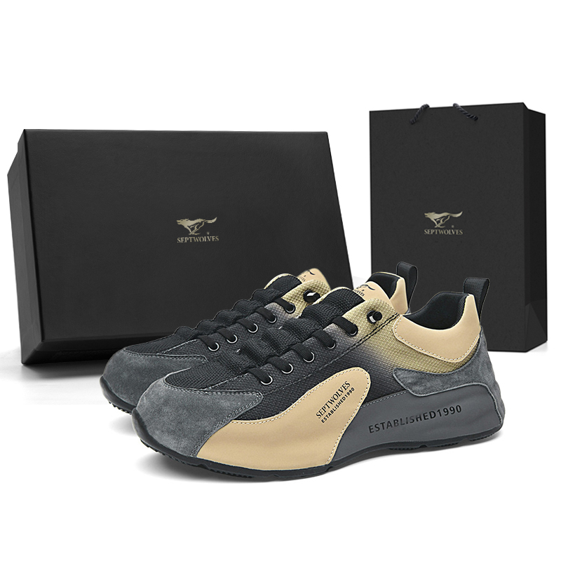 

Низкие повседневные туфли мужские SEPTWOLVES, Black Apricot (Standard Leather Shoe Size)