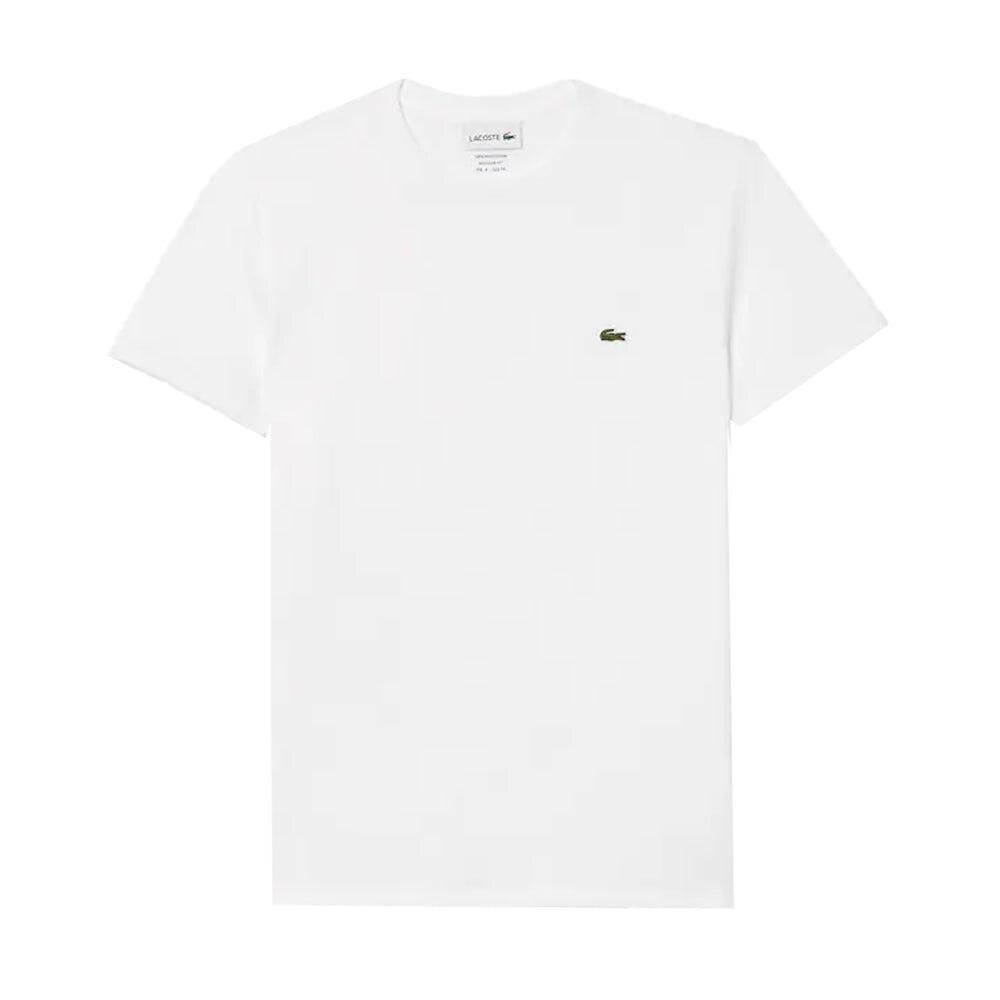 

Хлопковая футболка Pima с круглым вырезом Lacoste, белый