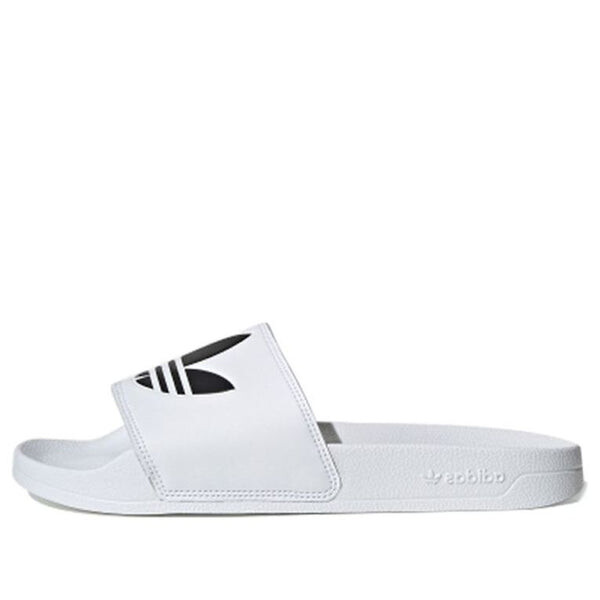 

Тапочки adilette lite slides 'trefoil logo - cloud white' Adidas, белый