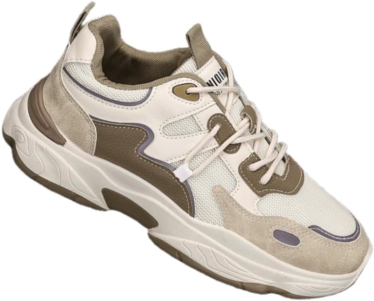 

Мужские модные кроссовки, низкие с шнуровкой, с мягкой подошвой, подходят для бега и прогулок на свежем воздухе Hoalox, хаки