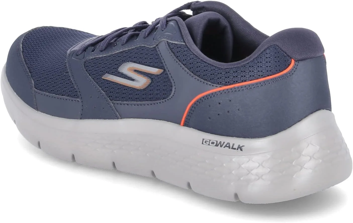 Мужские кроссовки Skechers Go Walk Flex, темно-синий/оранжевый — фото 3