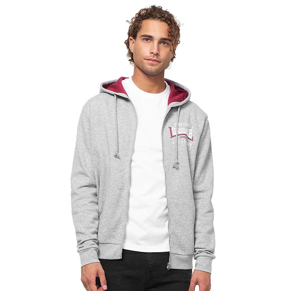 

Толстовка Lonsdale Lintmill Full Zip, серый