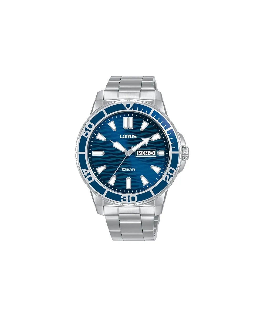 

Мужские часы Sport man RH357AX9 из стали с серебряным ремешком Lorus, серебряный