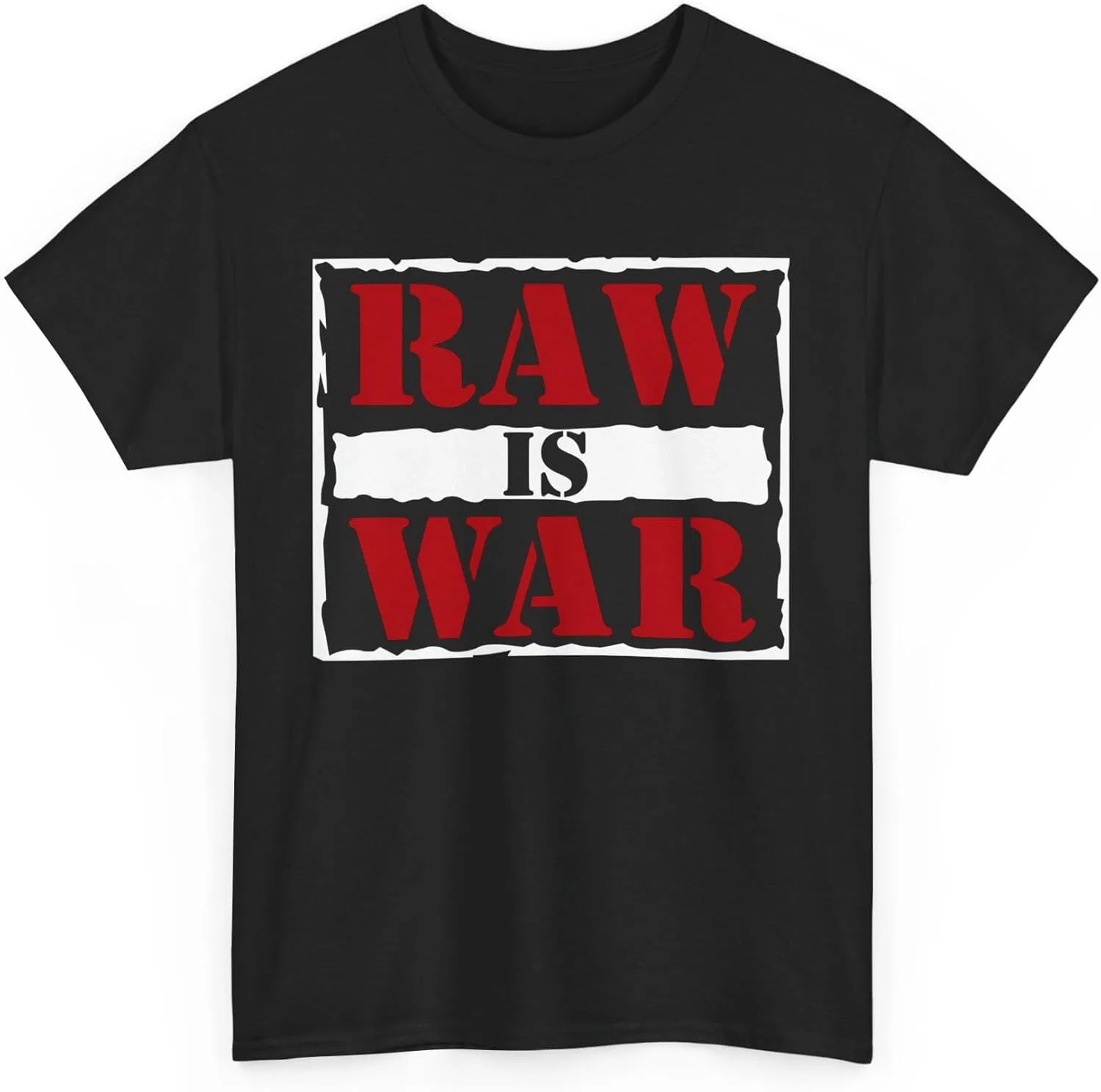 Футболка Raw is War, профессиональный рестлинг, эпоха Attitude Era 90-х, винтажный рестлинг, подарок для взрослого