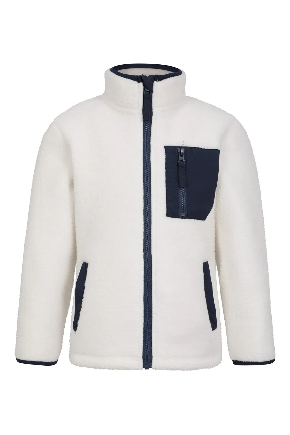Детская флисовая кофта Mountain Warehouse Atlas Full Zip Borg, бежевый — фото 2