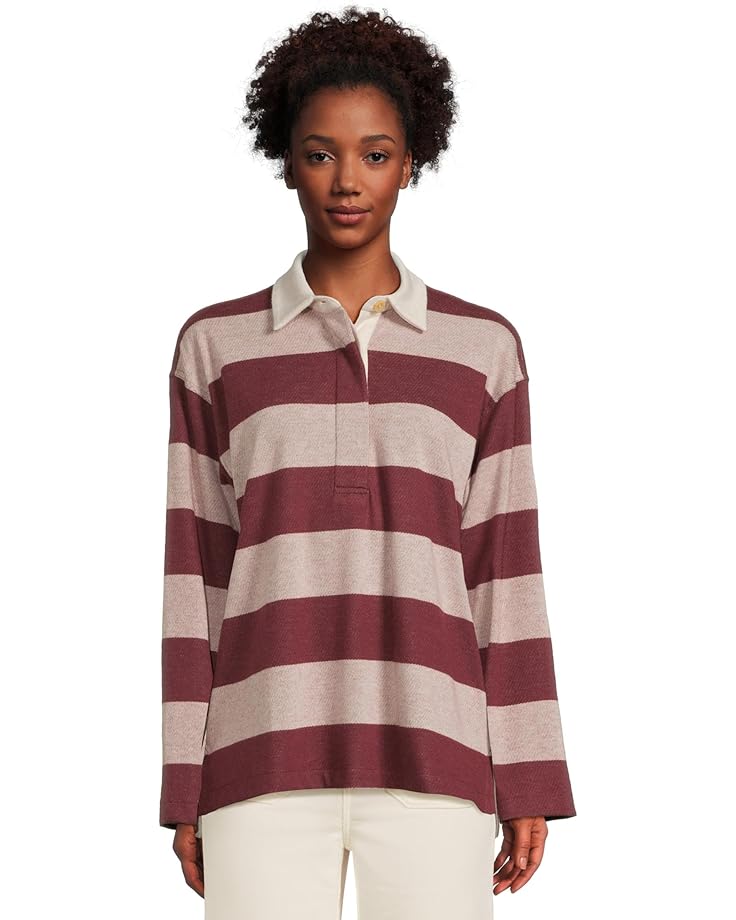 

Женский свитер Faherty Legend Rugby Popover, Deep Red Rugby