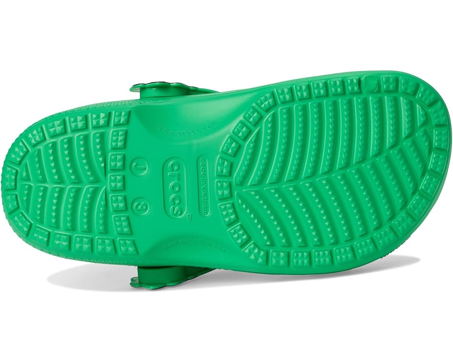 Детские клоги Crocs Classic Holiday Lights (little kid/big kid) Crocs Kids, Grass Green — фото 3