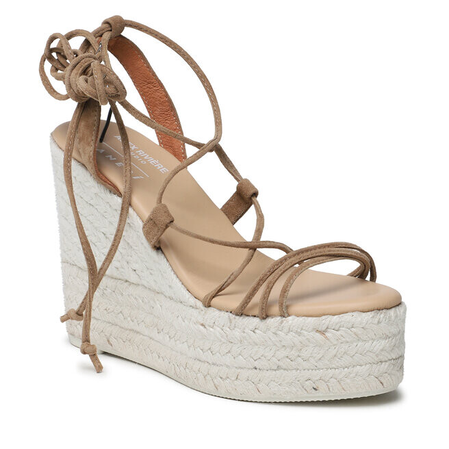 Эспадрильи Manebi SoftSuede Lace-Up, коричневый