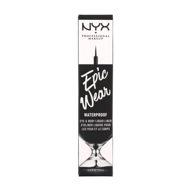 Водостойкая подводка для глаз и жидкость для боди-арта Nyx epic wear с ручкой NYX Professional Makeup, цвет ewspll01, 3,5 мл — фото 2