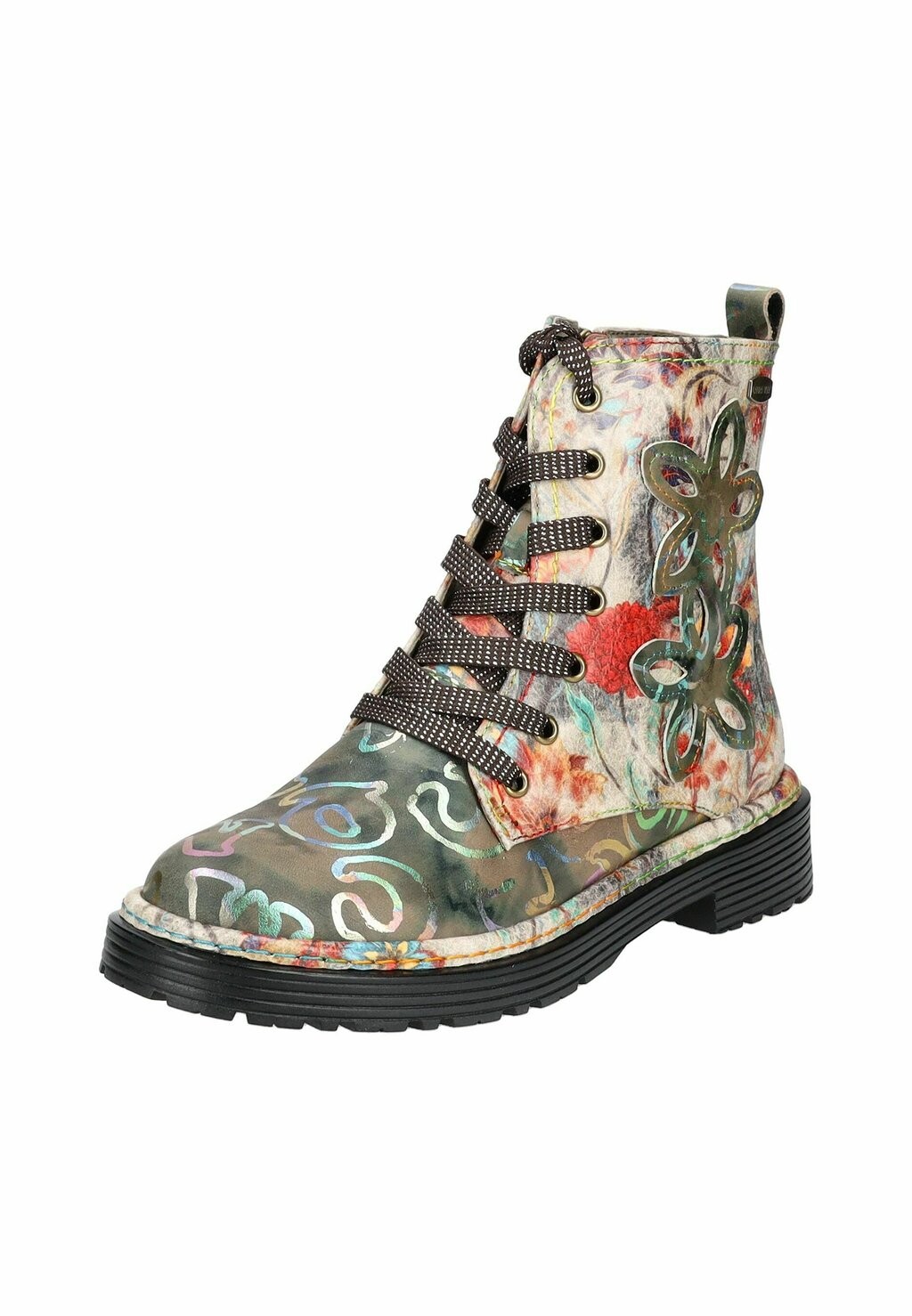 Ботильоны на шнуровке STIEFELETTE LAURA VITA, серый