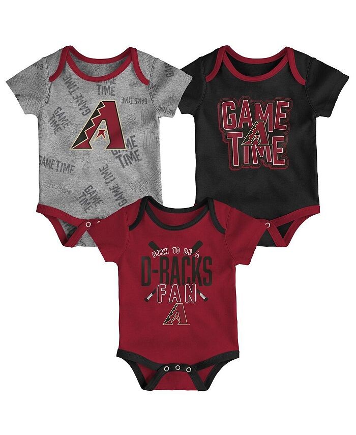 

Комплект боди из трех частей Game Time для новорожденных Arizona Diamondbacks красного, черного и серого цвета Outerstuff, мультиколор, Черный, Комплект боди из трех частей Game Time для новорожденных Arizona Diamondbacks красного, черного и серого цвета 