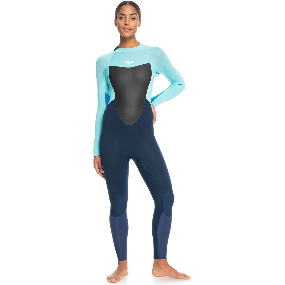 

Неопреновый костюм с длинными рукавами и молнией на спине Roxy Prologue 4/3 mm Woman, синий
