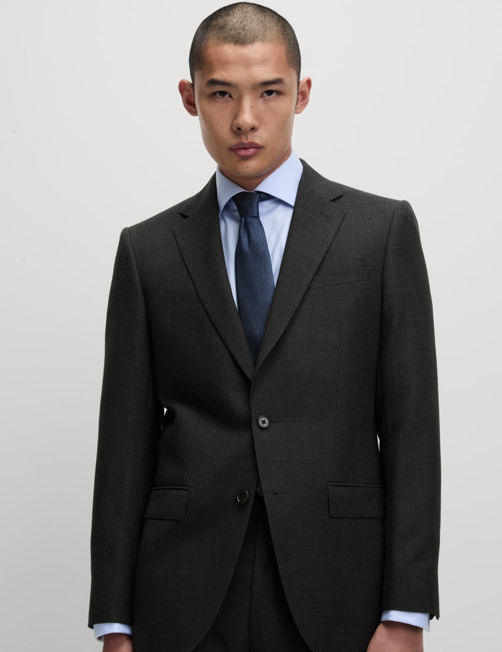 

Пиджак из чистой шерсти обычного кроя Marks & Spencer SARTORIAL, угольный