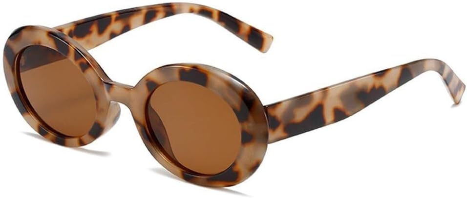 

Овальные солнцезащитные очки желейного цвета для женщин, модные желто-зеленые оттенки, защита от УФ-излучения UV400; модные солнцезащитные очки градиентного цвета для мужчин LXLHWN, Amber Tea