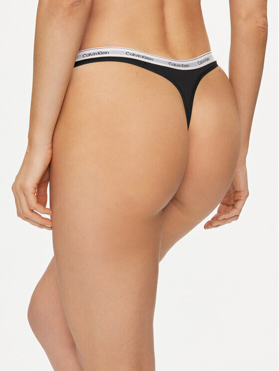 Комплект стрингов Calvin Klein, 3 предмета, черный — фото 3